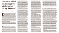 Sobre el déficit comunicativo de la nueva "Ley Atenco"